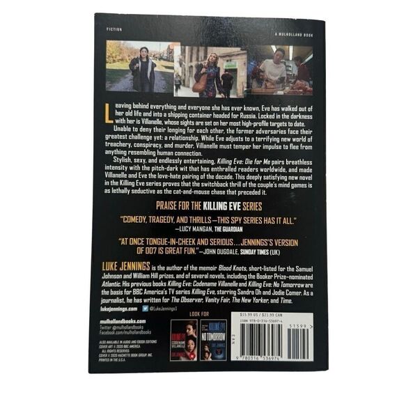 Killing Eve: Die for Me by Jennings, Luke [2020, Paperback] - Picture 3 of 5